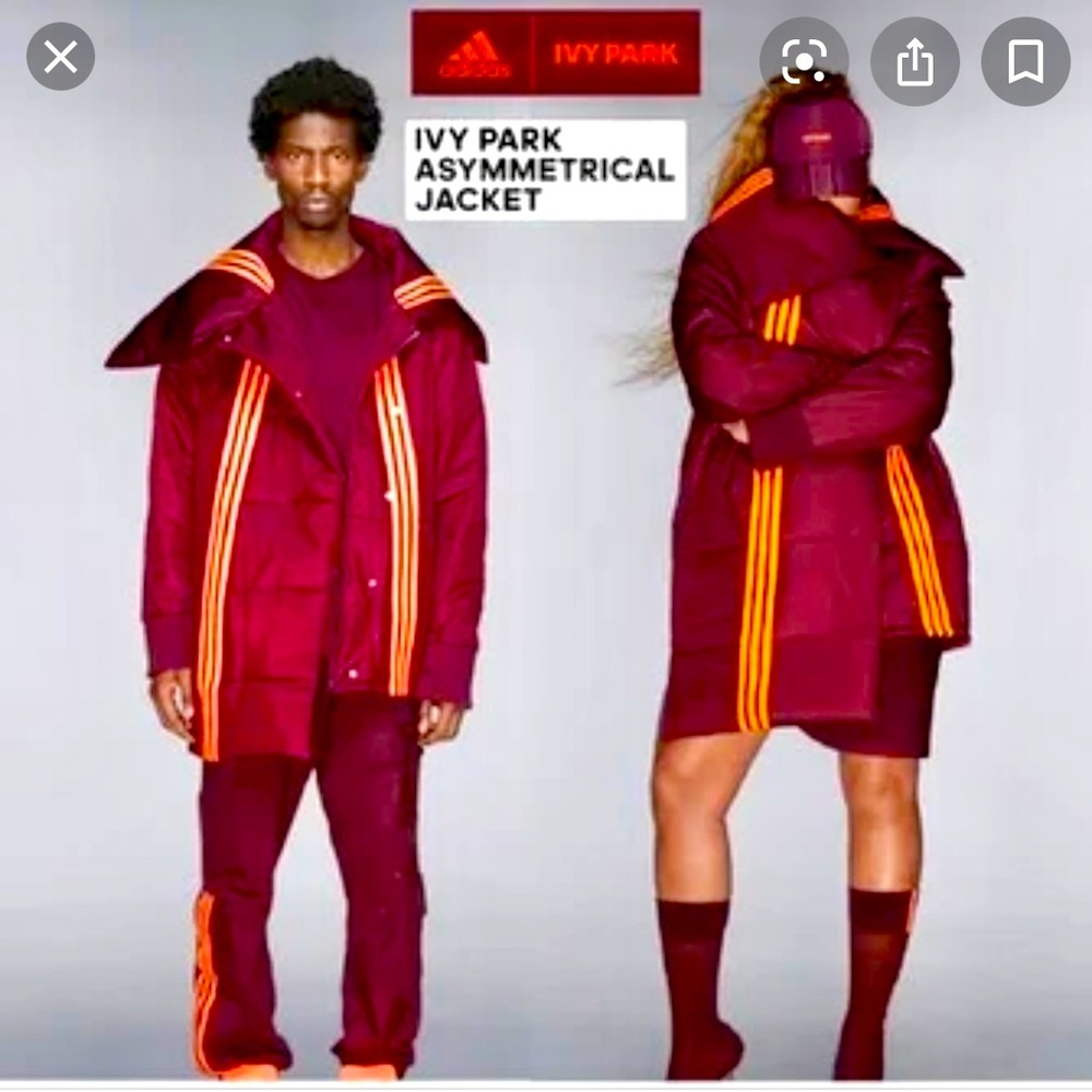 Adidas x Ivy Park Asymmetrical Jacket- LARGE